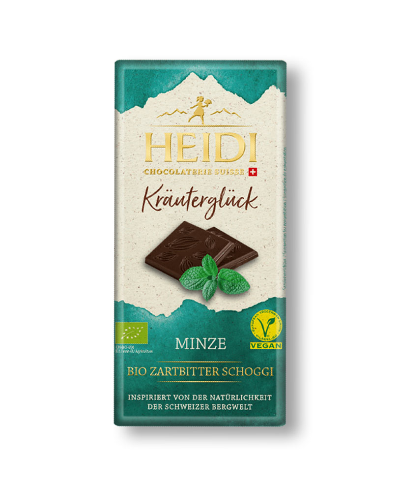 Chocolat noir avec menthe