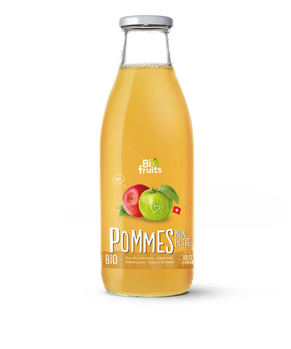 Jus de pommes non filtré